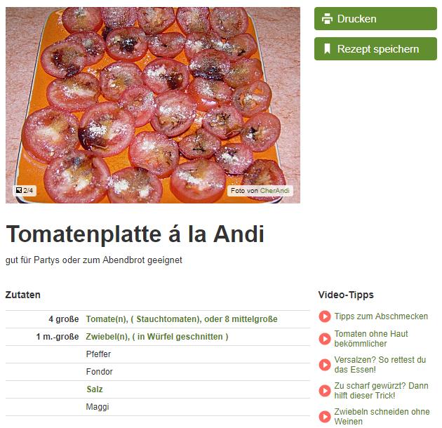 Tomatenplatte