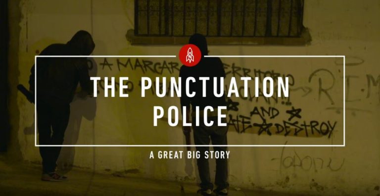 Die Graffiti-Grammatik-Polizei