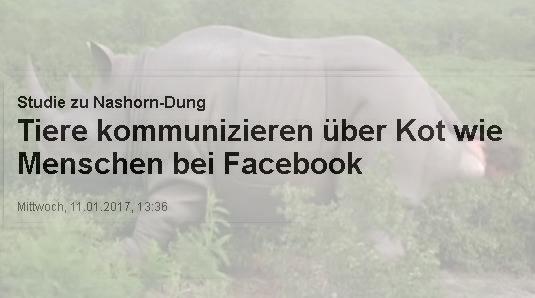 Facebook und tierisch viel Scheiße – Ein treffender Vergleich