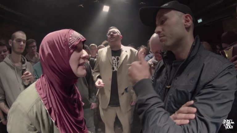 Deutschlandpremiere: Ein Acappella-Rap-Battle zwischen Mann und Frau | Pilz vs. Nedal Nib