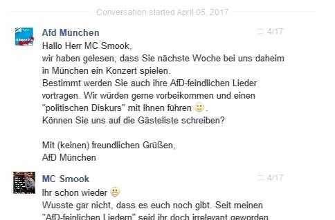 Die AfD kommt nicht auf die Gästeliste