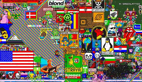 Internet-Experiment auf reddit | User malen gemeinsam eine Pixel-Collage