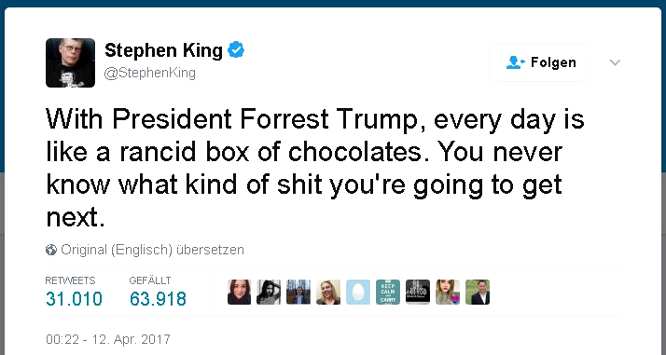 A King about a President