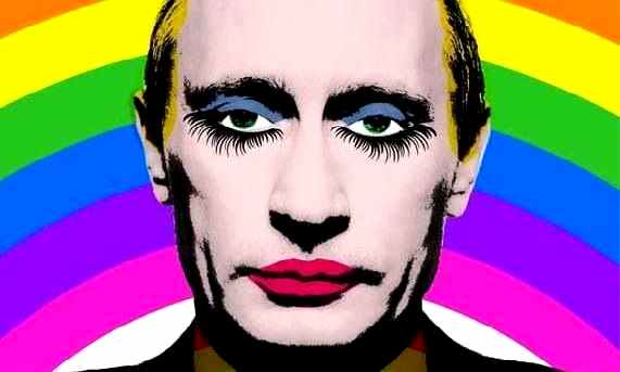 Russland erklärt Bilder von Putin als schwulen Clown offiziell für illegal