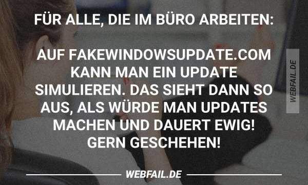 Life-Hack fürs Office: Fakewindowsupdate