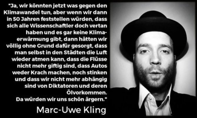 Selbst, wenn es gar keinen Klimawandel gibt, Mr. Trump!