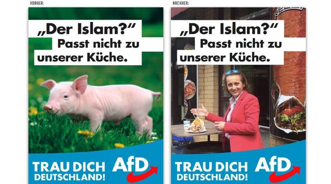 Shahak Shapira hat 5 Bilder der neuesten AfD-Kampagne etwas „optimiert“