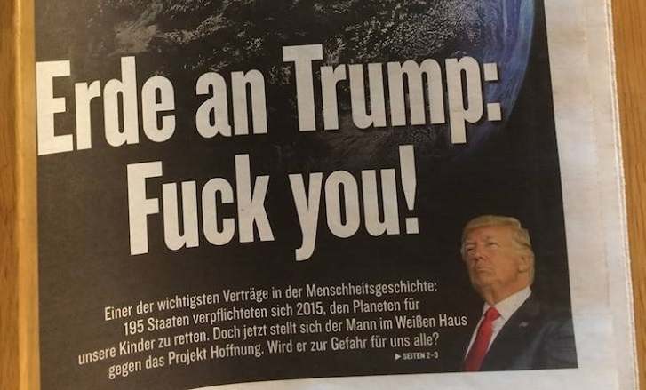 Was die Erde zu Trump zu sagen hat