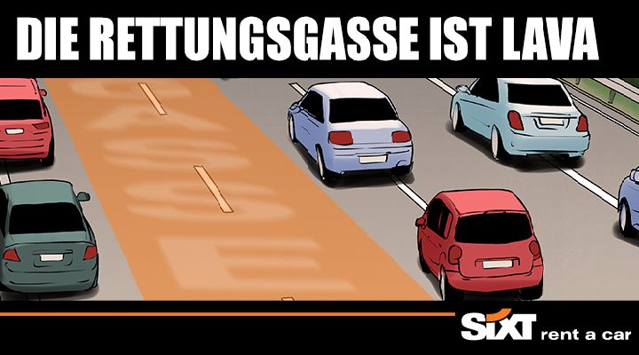 The Rettungsgasse is Lava!