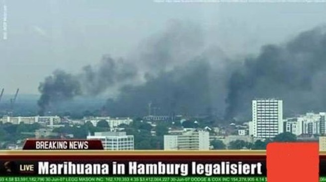 Good News ausm Paralleluniversum: Hamburg gibt der Legalisierung eine Schanze!