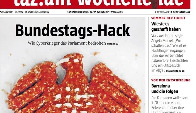 Ein Mett-Eagle in der taz