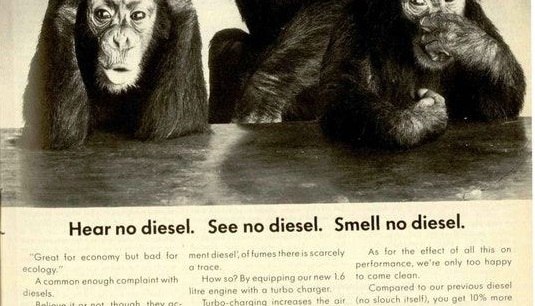 No-Evil-Diesel-Werbung aus dem Jahr 1990