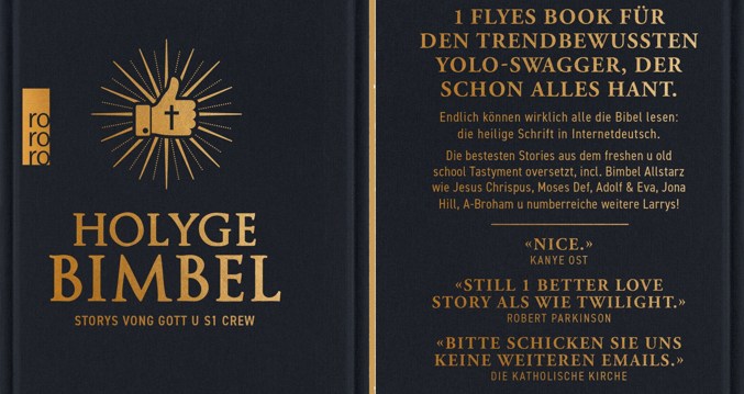 Holyge Bimbel | Die Bibel in 1 Internet-Version vong Sprache her