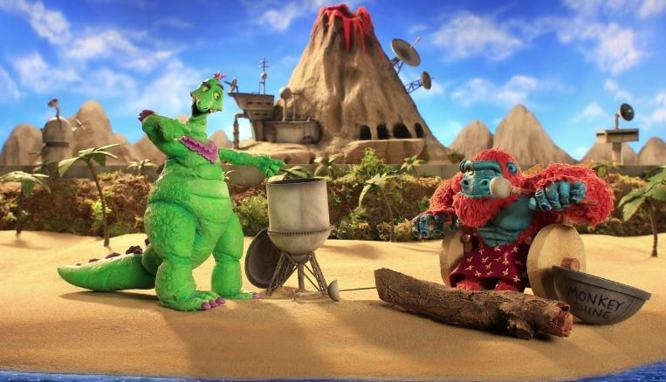 Monster Island | King Kong & Godzilla als miteinander abhängende Bros
