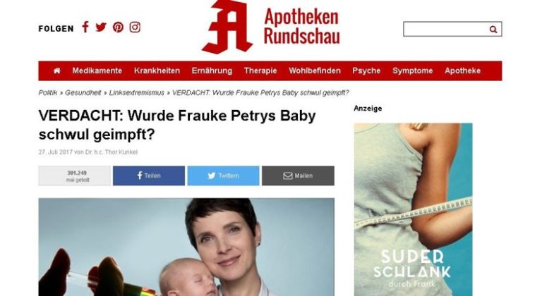 Neulich in den „News“ des Internetz