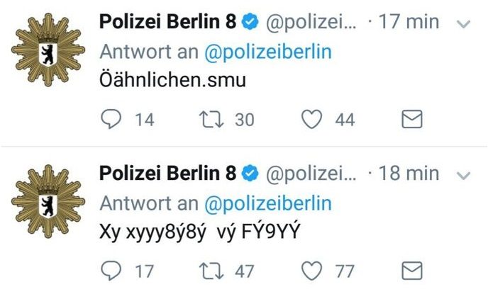 I bims mal wieder, die Berliner Polizei