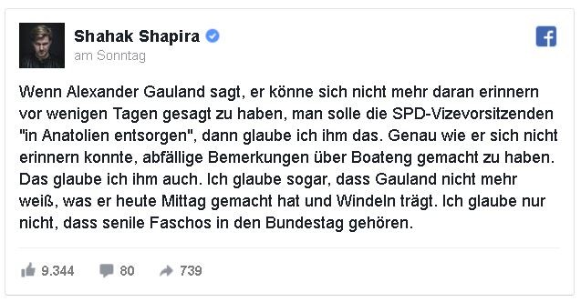 Shahak Shapira über Alexander Gauland