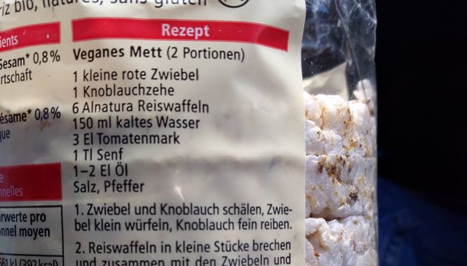 Ein Rezept für veganes Mett