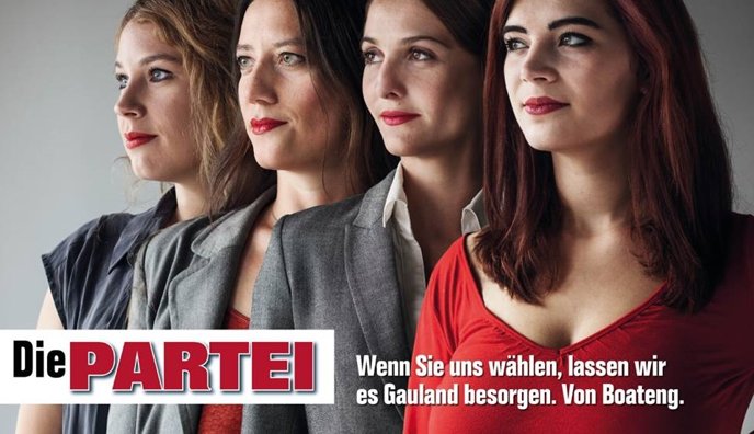 Ein Wahlversprechen der Partei (und 4 weitere Plakate mit sehr guten Frauen)