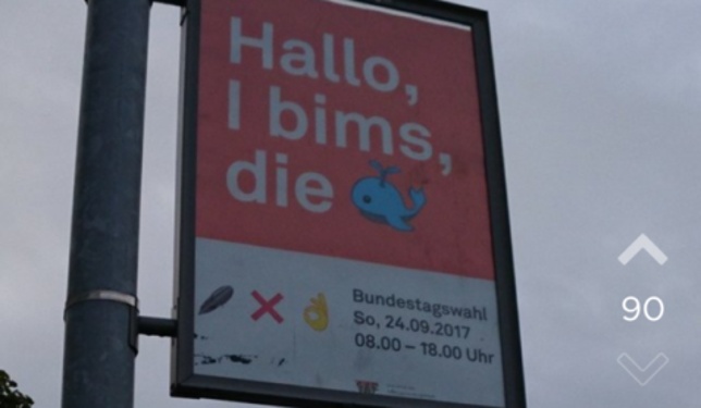 I bims, die Wal