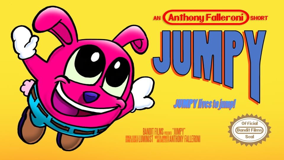 Kurzfilm Jumpy lives to jump Verpixelter Ehrgeiz