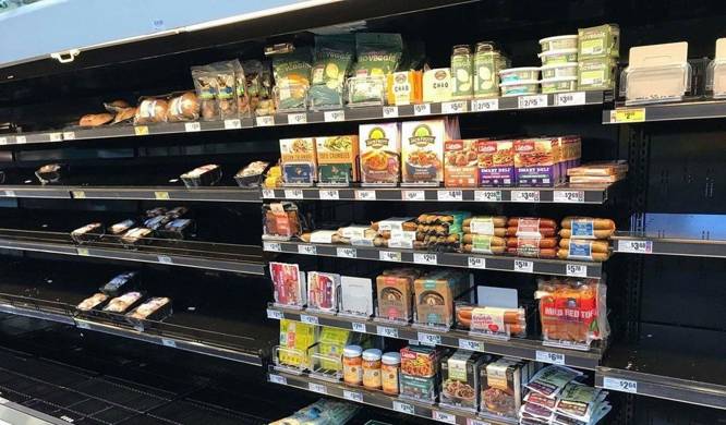 Nach der Flut in Houston: eine Vegan-Abteilung im Supermarkt