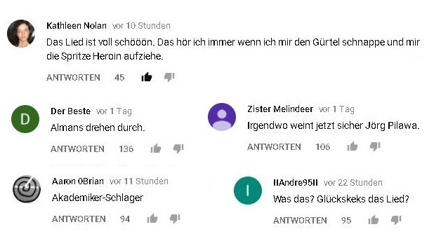 Das einzig Gute am Song von Julia Engelmann sind die YouTube-Kommentare