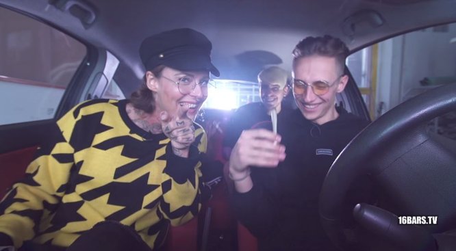 Jennifer Rostock & Nura kiffen mit Marvin Game in der Hotbox