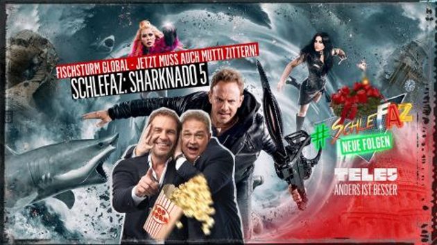 TV-Hailight: Sharknado 5 läuft heute Abend bei SchleFaZ