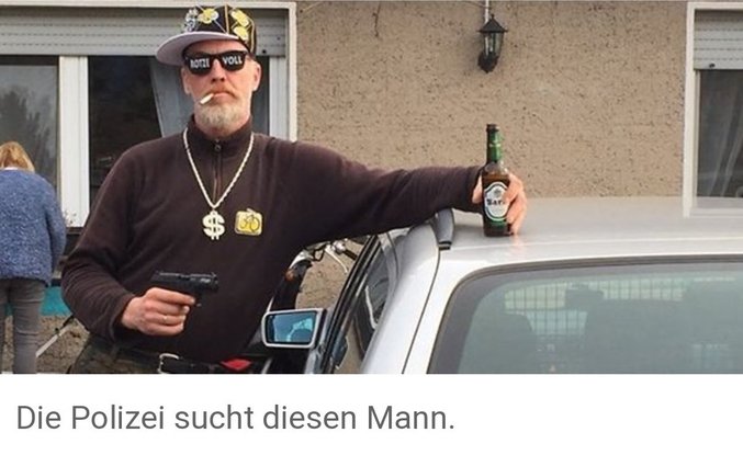 Gangsta-Shit: Ein Fahndungsfoto der Polizei Bielefeld