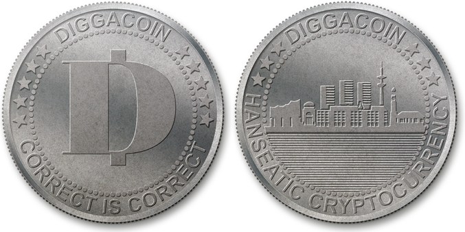 Neue Kryptowährung aus Hamburg: Diggacoin