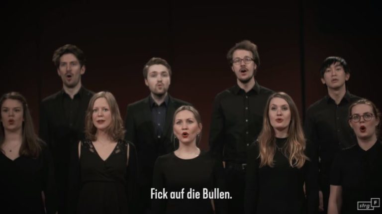 Ein Studenten-Chor aus Hamburg – „Fick die Polizei“