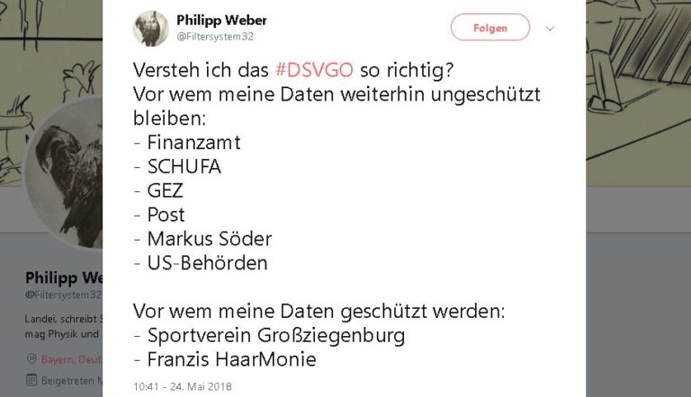 Es ist nicht alles DSGVO, was glänzt