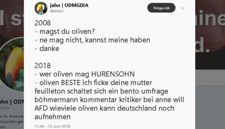 Na, wer von euch mag Oliven?