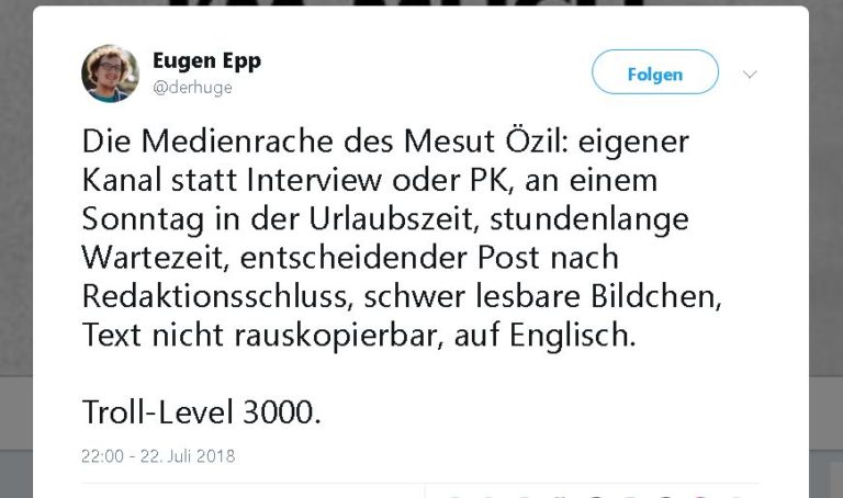 Die Medienrache des Mesut Özil