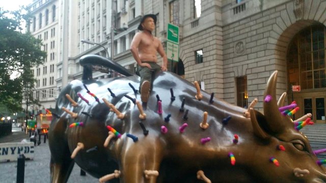 Putin rides a Bull full of Dildos