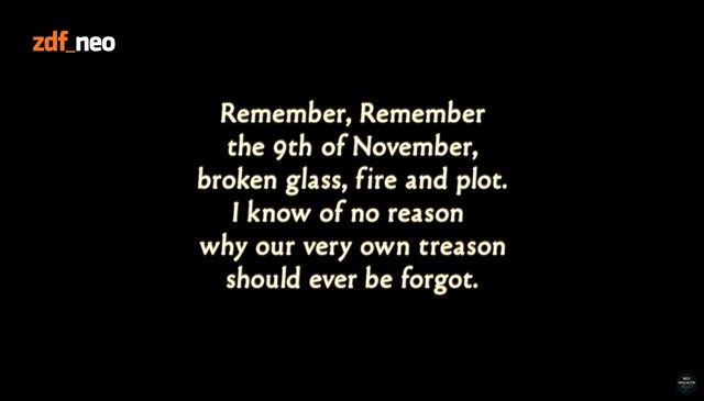 Remember, remember the 9th of November!