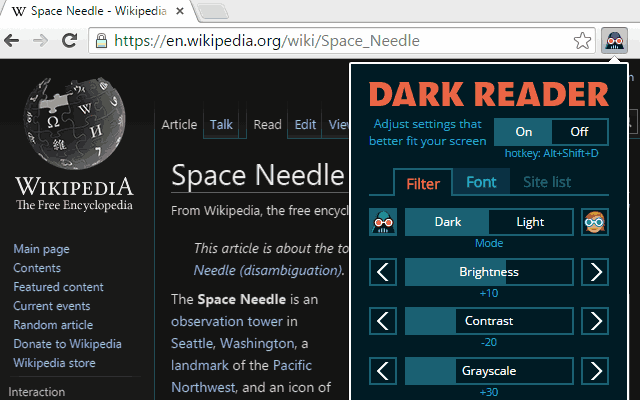 „Darknet“ | Nacht-Modus für alle Webseiten