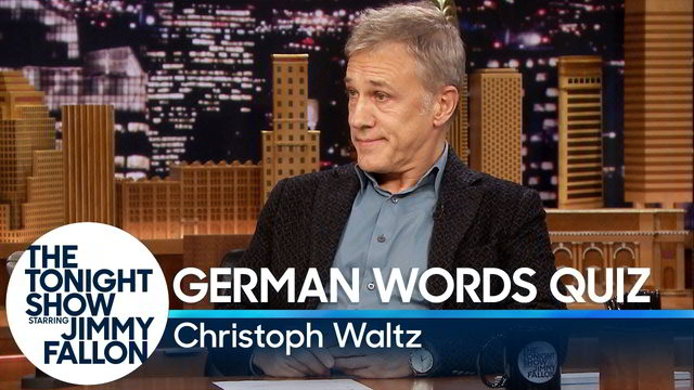 Waltz Gives Fallon a German Words Quiz