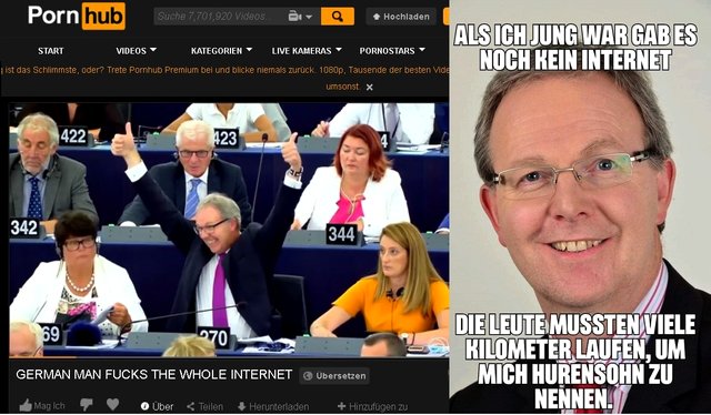 Die Memes-„Rubrik“ für Axel Voss