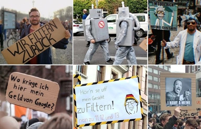 200.000 Bots gegen Artikel11/12/13 & CDU glaubt, Demonstranten werden von Google bezahlt