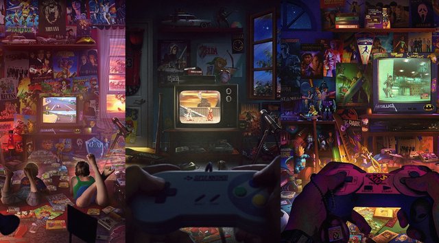 90’s Videogaming Artworks | Kinderzimmernostalgie
