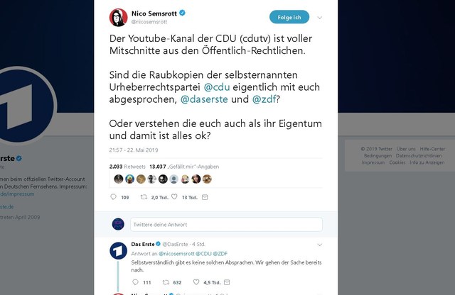 Nico Semsrott räumt den YouTube-Kanal der CDU auf
