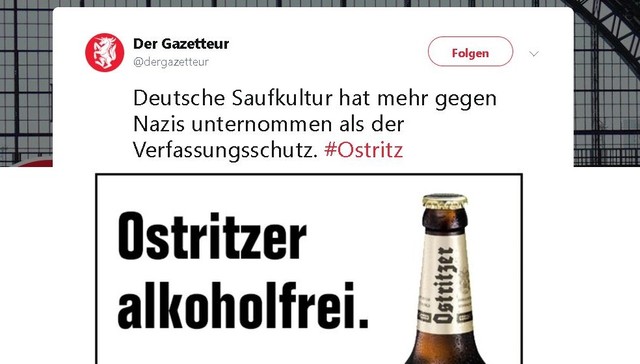 Deutsche Saufkultur gegen Nazis