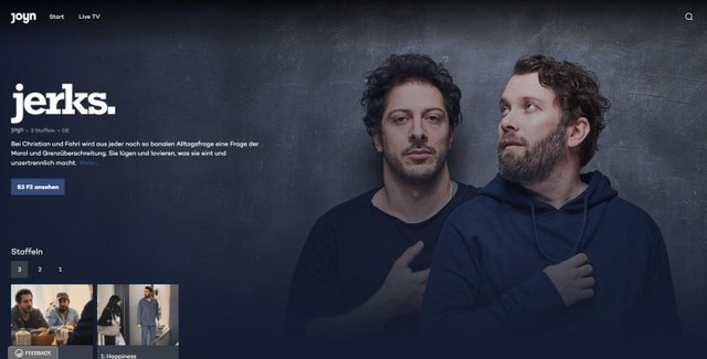 Jerks: 3. Staffel auf neuem Streamingdienst joyn (Folge 1 & 2 lassen sich bereits gratis gucken)