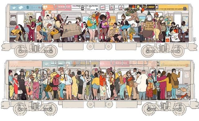 Illustrated Subway Creatures