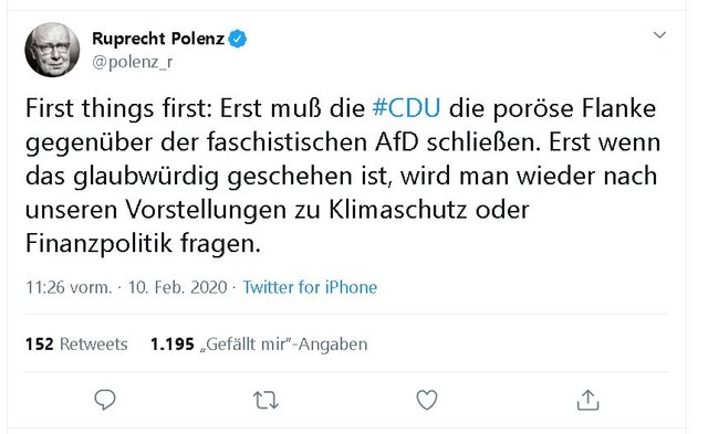 Wenn jemand von der CDU Kanzler werden muss, dann doch bitte Ruprecht Polenz
