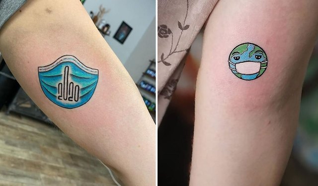 Um Corona nicht zu vergessen: Best of Pandemie-Tattoos