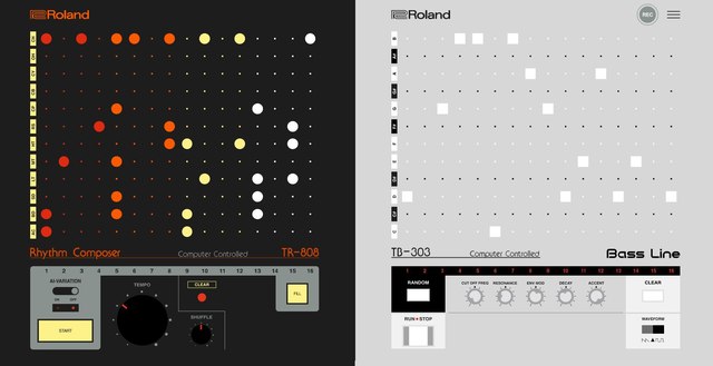 Roland TR-808/TB-303 im Browser