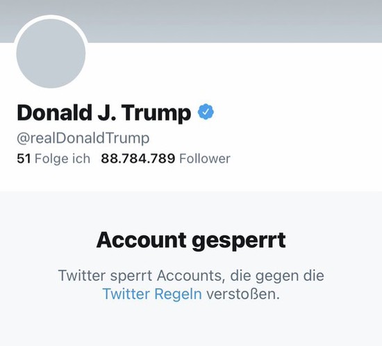 Besser spät als nie: Twitter hat Donald Trumps Account für immer gelöscht